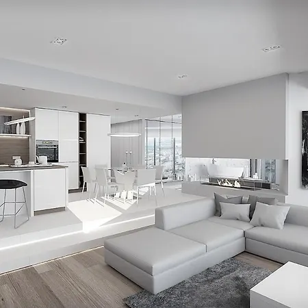 Apartamenty Sky Tower Z Jakuzzi Przy Oknie Apartment