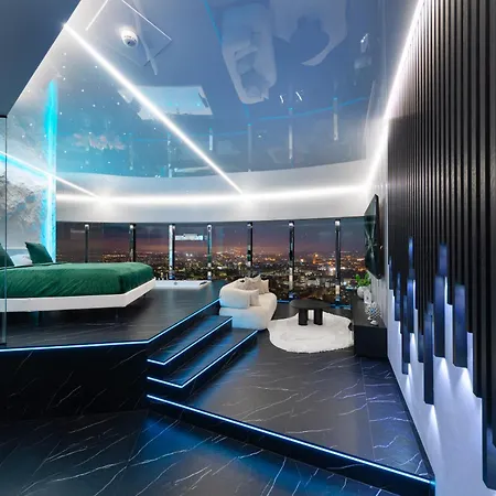 Apartamenty Sky Tower Z Jakuzzi Przy Oknie Apartment