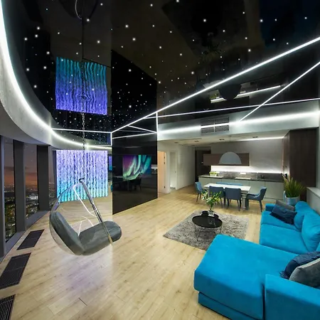 아파트 Sky Tower Z Jakuzzi Przy Oknie By Bqqk