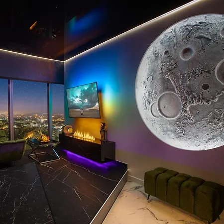 Sky Tower Z Wanna Przy Oknie Apartament Wrocław