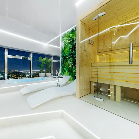 아파트 Sky Tower Z Jakuzzi Przy Oknie By Bqqk 브로츠와프