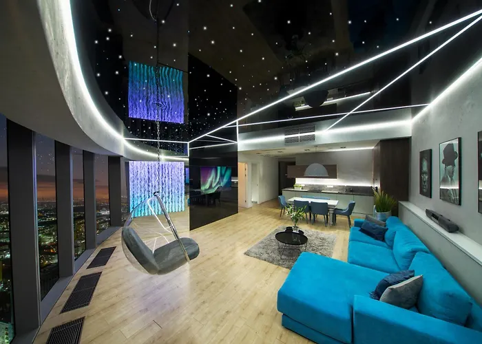 아파트 Sky Tower Z Jakuzzi Przy Oknie By Bqqk