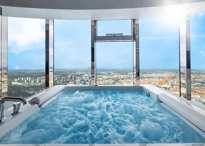 아파트 Sky Tower Z Jakuzzi Przy Oknie By Bqqk 브로츠와프